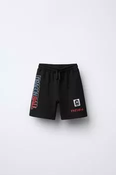 Dragon ball шорты - бермуды ZARA, цвет Dark anthracite