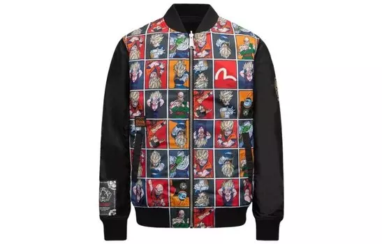 Dragon Ball X Dragon Ball Z Co-Branded Jacket Unisex Black Evisu, черный