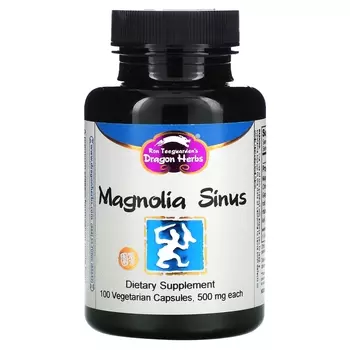 Dragon Herbs Magnolia sinus 500 мг, 100 вегетарианских капсул
