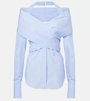 Драпированная блуза из хлопкового поплина Patou, Aurora