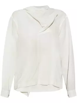 Драпированная блузка Issey Miyake, белый