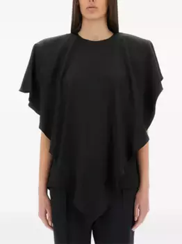 Драпированная блузка STELLA MCCARTNEY, черный