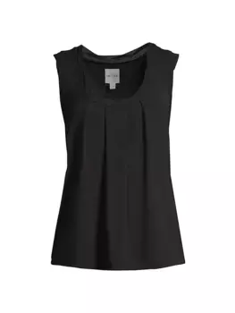 Драпированная майка для свидания и ночи Nic+Zoe, черный