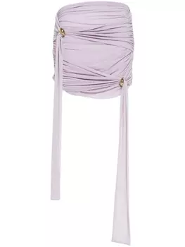 Драпированная юбка без бретелей Blumarine, фиолетовый