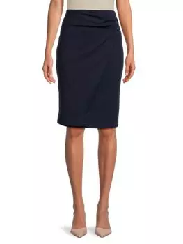 Драпированная юбка из искусственного запаха Dkny, цвет Classic Navy