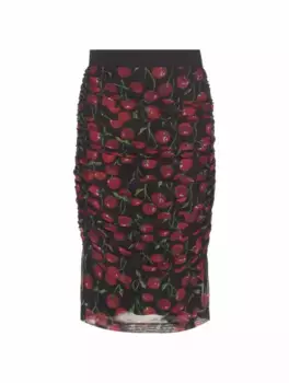 Драпированная юбка миди Dolce&Gabbana, мультиколор