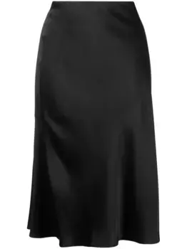 Драпированная юбка миди STELLA MCCARTNEY, черный