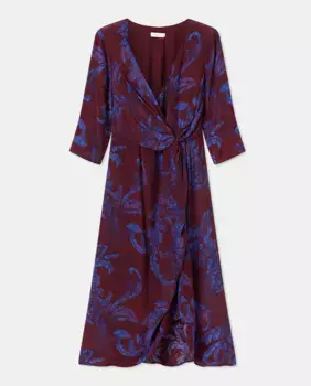 Драпированное платье миди Couchel, розовый