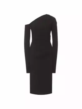 Драпированное платье миди Dolce&Gabbana, черный