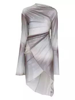 Драпированное платье мини Jade Cropper, нейтральный