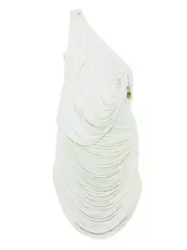 Драпированное платье на одно плечо Christopher Esber, зеленый