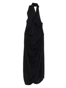 Драпированное платье с вырезом халтер Vivienne Westwood, синий