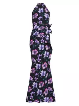 Драпированное платье с высоким вырезом Chiara Boni La Petite Robe, розовый