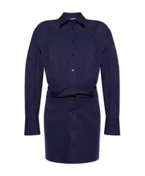 Драпированное платье The Attico, синий