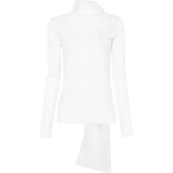 Драпированный шарф Свитер TOTEME, белый