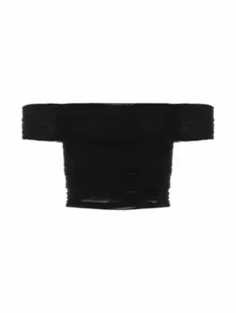 Драпированный топ Alice+Olivia, черный