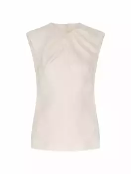 Драпированный топ из букле Jil Sander, белый