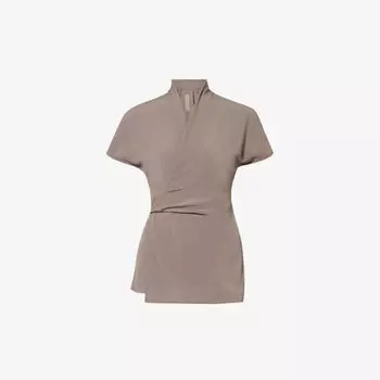 Драпированный топ из крепа Rick Owens, цвет dust
