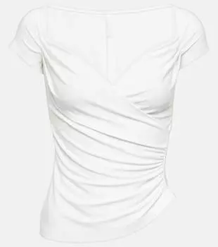 Драпированный топ Norma Kamali, белый