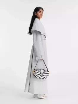 Драпированный тренч Окоп Карузо Jacquemus, светло-серый