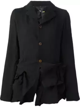 Драпированный жакет Comme Des Garons Comme Des Garons, черный
