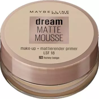 Dream Matte Mousse Make-Up №26 Медовый Бежевый Maybelline New York, 18 ml