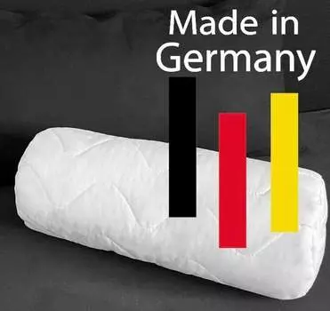 DREAM NECK ROLL Набор стеганых подушек для шеи размером 4 15 x 40 см с застежкой-молнией, подходящий для аллергиков - сделано в Германии IT_IS IN