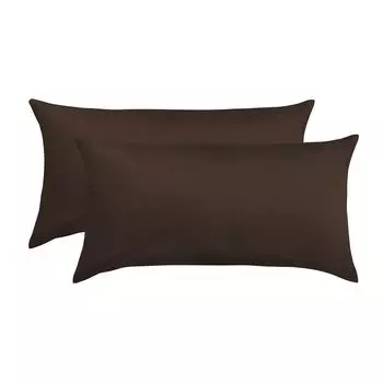 Dream Sleep Nobility Linon, набор из 2 наволочек 2x 40x80 см, шоколадный Traumschlaf