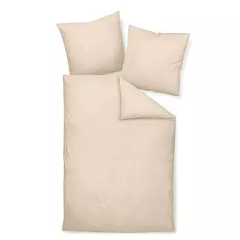 Dream Sleep однотонное постельное белье Mako из сатина 240х220 см + 2х 40х80 см песочный Traumschlaf