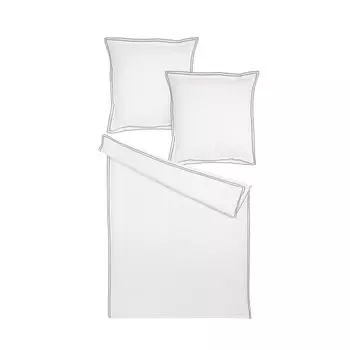 Dream Sleep однотонное постельное белье White Collection Portofino Наволочка одинарная 40х60 см темно-серая Traumschlaf