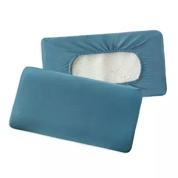 Dream Sleep Premium Interlock Jersey Универсальный чехол для подушки для поддержки шеи ок. 40x60 см - 40x80 см дымчато-синий Traumschlaf