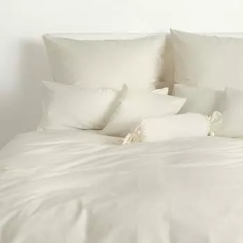 Dream Sleep Uni Mako Атласные наволочки 40x40 см экрю Traumschlaf