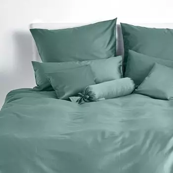 Dream Sleep Uni Mako Атласные наволочки на шею в рулоне 15x40 см Серый Шалфей Traumschlaf