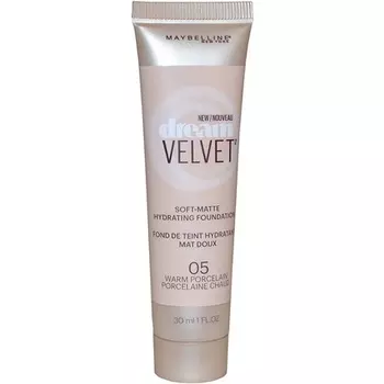 Dream Velvet Soft Matte Hydrating Foundation 05 Теплый фарфор 30 мл, Maybelline New York
