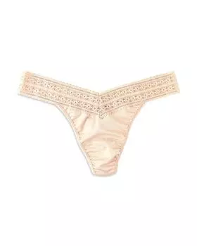 DreamEase Оригинальная посадка Стринги Hanky Panky, коричневый/бежевый