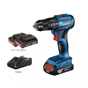 Дрель аккумуляторная Bosch GSB 185-Li + два аккумулятора 18V/2.0Ah, зарядное устройство