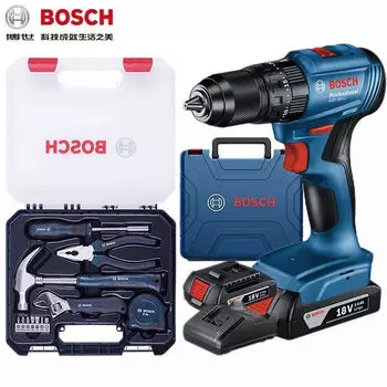 Дрель электрическая Bosch GSB185-Li с кейсом, 18 В