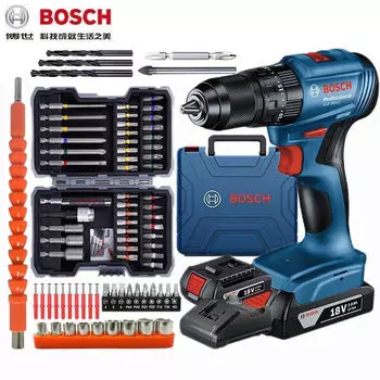 Дрель электрическая Bosch GSB185-Li в комплекте с насадками, 18 В