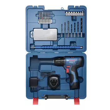 Дрель электрическая Bosch GSR120-Li + набор инструментов