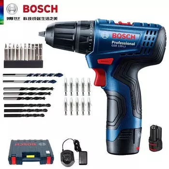 Дрель электрическая Bosch GSR 120-Li + сверла в наборе