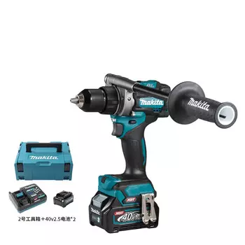 Дрель электрическая Makita DF001GD201 + два аккумулятора 40V/2.5Ah, зарядное устройство