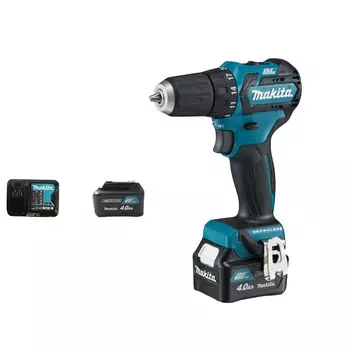Дрель электрическая Makita DF032DSME + два аккумулятора 4.0Ah, зарядное устройство
