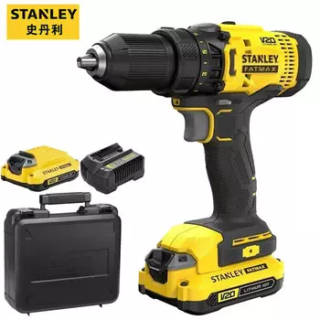 Дрель электрическая Stanley SCD700C2K-A9 + аккумулятор 1.5Ah