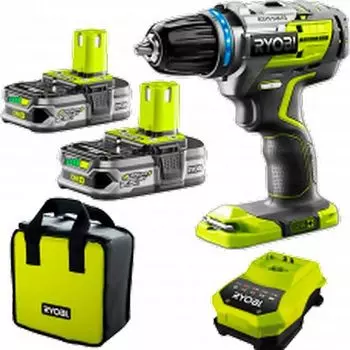 Дрель-шуруповерт Ryobi R18DDBL-LL25S