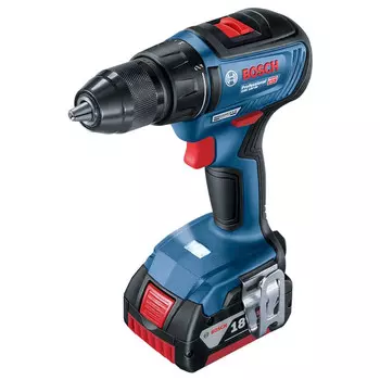 Дрель-шуруповёрт аккумуляторная литиевая аккумуляторная Bosch 18В (2 аккумулятора, 1 заряд 2,0Ач) GSR 18V-50