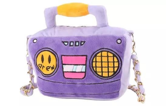 Drew House Сумка через плечо из полиэстера, обычная, унисекс, фиолетовая