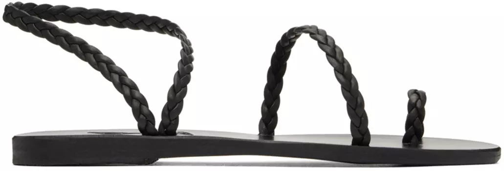 Древнегреческие сандалии Черные сандалии из элефтерии Ancient Greek Sandals
