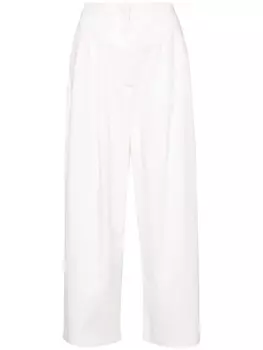 DRHOPE брюки широкого кроя, нейтральный цвет