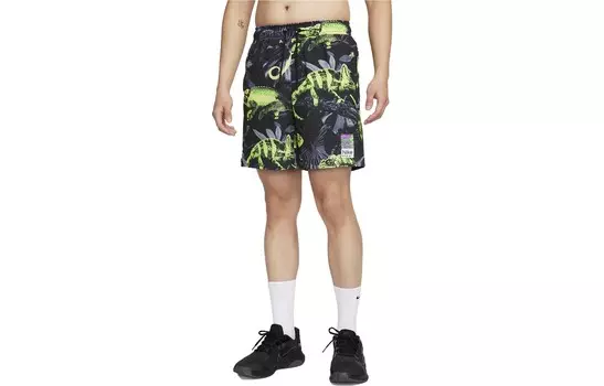 Dri-Fit повседневные шорты мужские Explosion зелено-желтые Nike, зелено-желтый