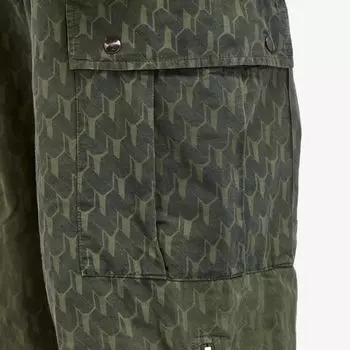 Dries Van Noten Брюки карго с рисунком Pentin, синий